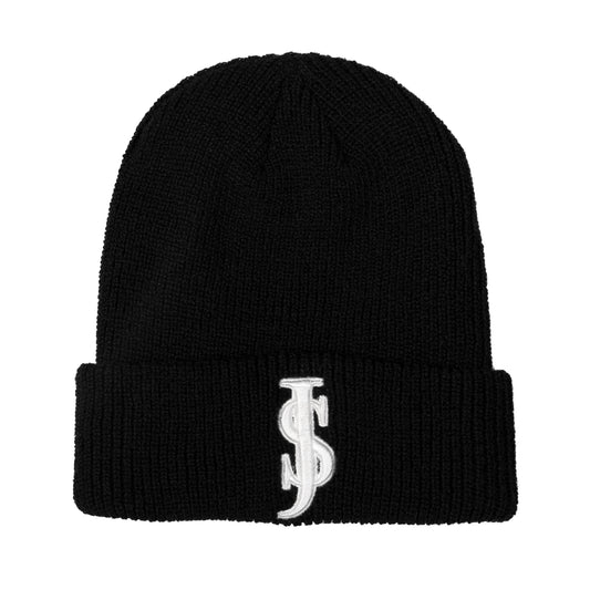 San Jose Beanie Black W/White