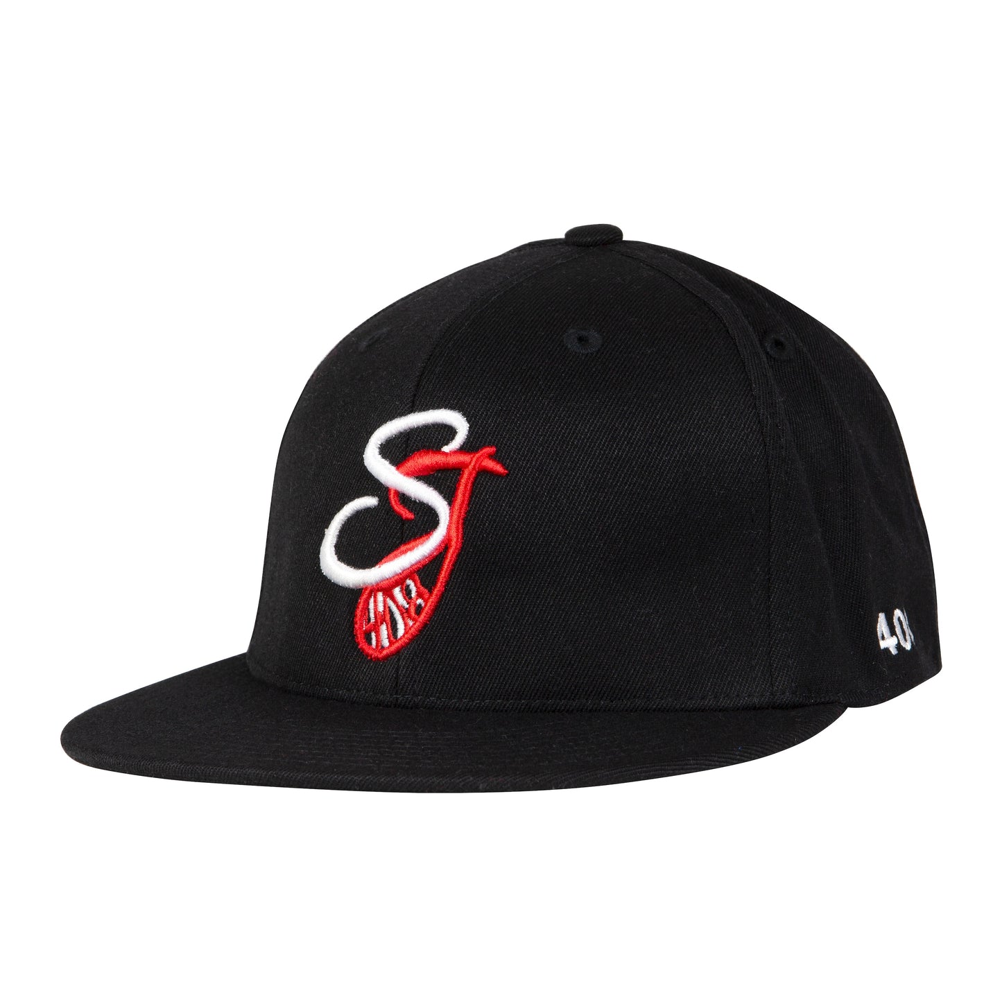 San Jose Limited Edition Black Cap W/WHT & RED